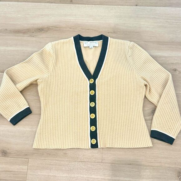 St. John Collection Ribbed Cardigan - Women's Petite - Picture 3 of 10